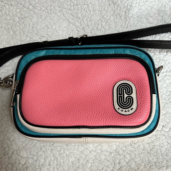 NEW‼️💞COACH Jamie Camera Bag💞 Aqua Pink Lemonade‼️NEW with tags! ($298) - Picture 5 of 16